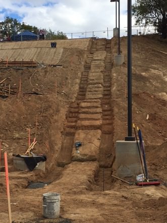 Full stairway cut in