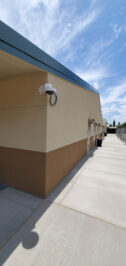 Classroom outdoors camera & new concrete