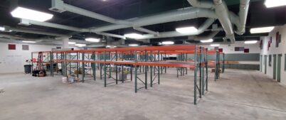 Inside pallet racks