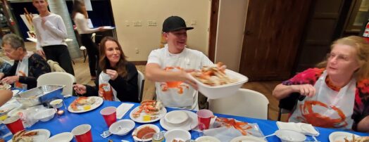 Robbie passing crab
