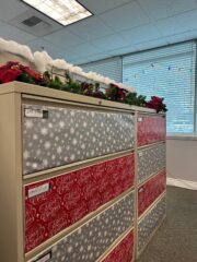 Wrapped file cabinets