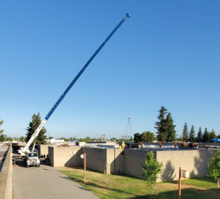Woodland HVAC Tight Crane